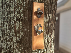 Wall Mount Bottle Opener with Magnetic Catch